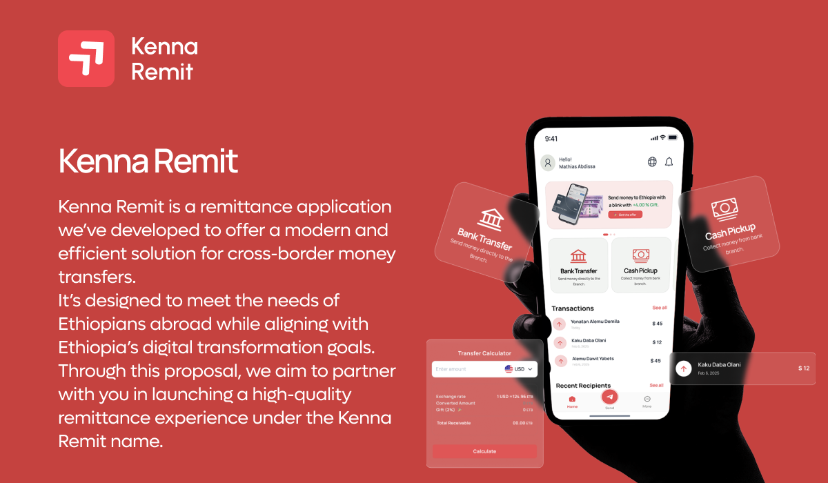 Kenna Remit send money page