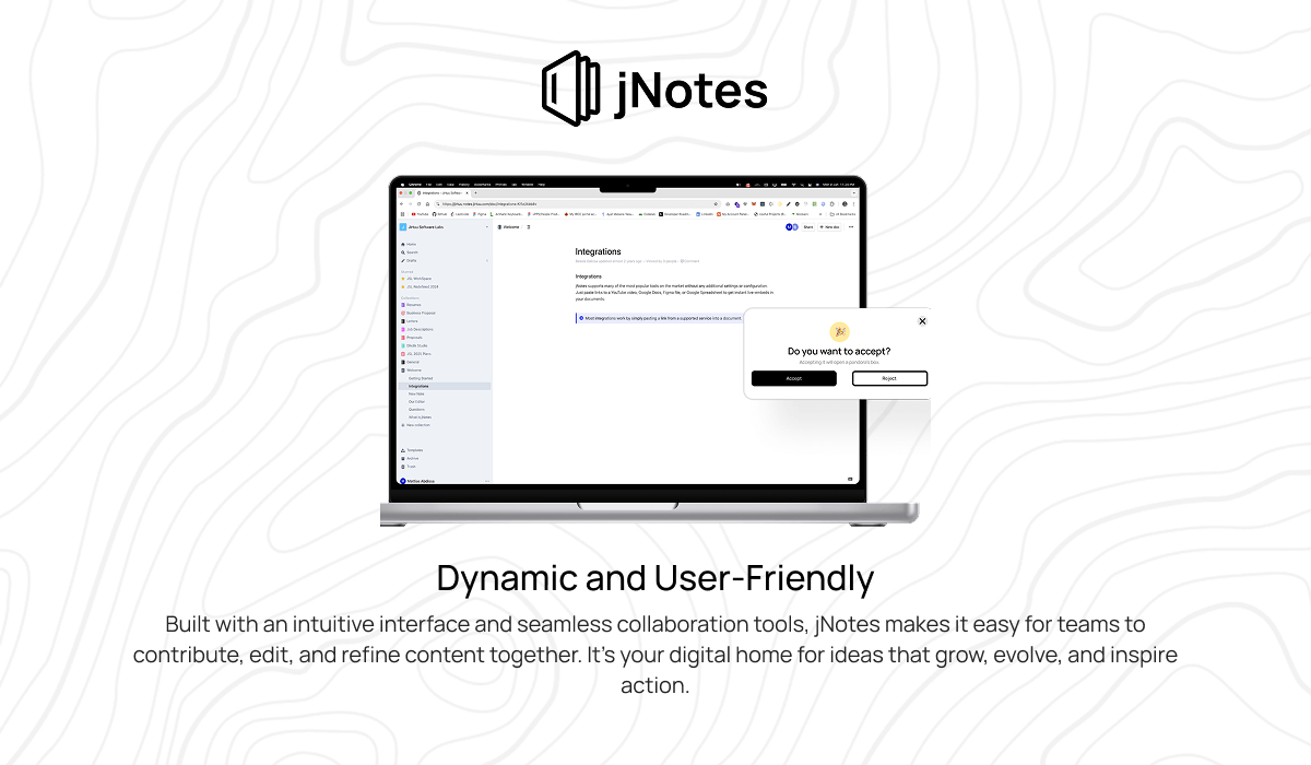 jNotes mobile application